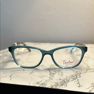 Taylor Eyes Teal Glasses For Women Size 48-16-135